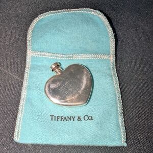 Tiffany & Co. Heart-Shaped Silver Perfume Bottle
